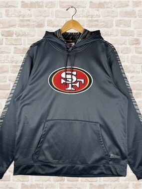 Men’s NFL San Francisco 49ers Gray Hoodie Size XL